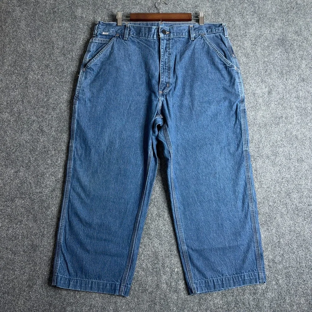 Carhartt FRB13 DNM Jeans Mens 40x30 FR Flame Resistant Carpenter Original Fit